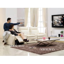 Blanc Couleur Cuir Fonction Home Theater 3 Seat